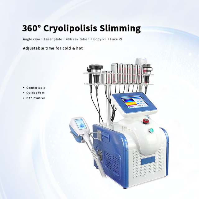 M&aacute;quina port&aacute;til de adelgazamiento con enfriamiento criog&eacute;nico 360, criolipolios en forma de cuerpo, 360 grados, 3 manijas, criolipolio criog&eacute;nico, m&aacute;quinas para reducir grasa 