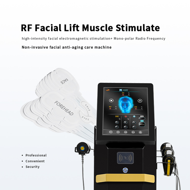 Peface lifting peau resserrement stimulateur musculaire magn&eacute;tique Rf v-face Machine d'&eacute;limination des rides