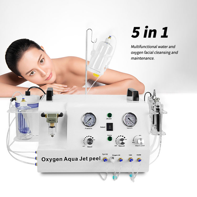 Dispositivo Facial Hydra 5 en 1, soluci&oacute;n de burbujas para Hydra Oxygen Aqua Jet Peel, hidrodermoabrasi&oacute;n, m&aacute;quina de belleza Facial