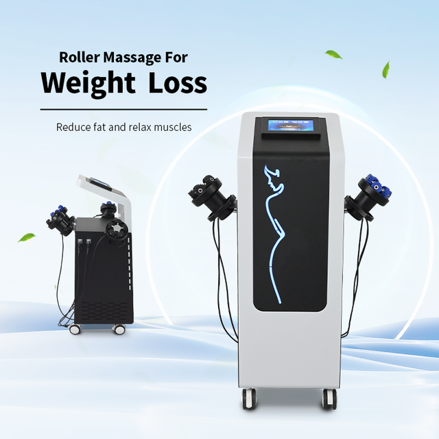 Machine de Massage professionnelle amincissante, rouleau rotatif &agrave; 360 &deg;, 4 poign&eacute;es, masseur &agrave; vibrations amincissantes pour le visage et le corps